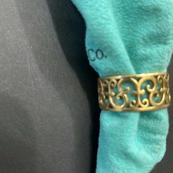 Tiffany 18k gold Enchant Scroll Ring Size 8 - Picture 4 of 8